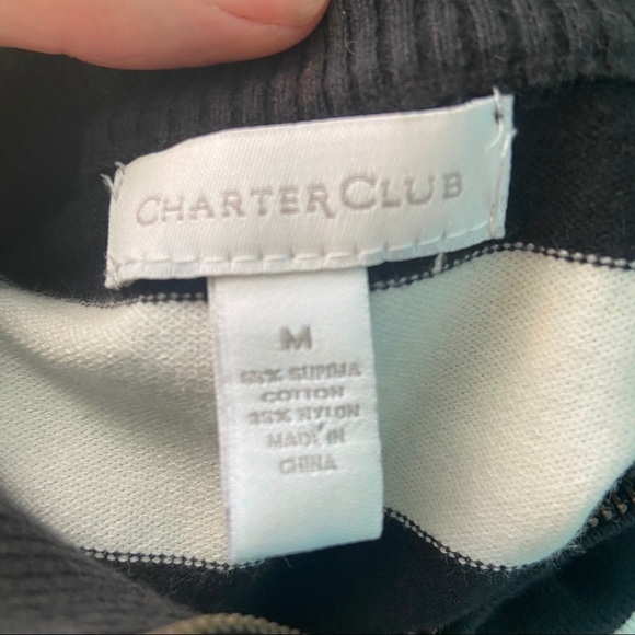 Charter club women’s striped sweater - Picture 6 of 6